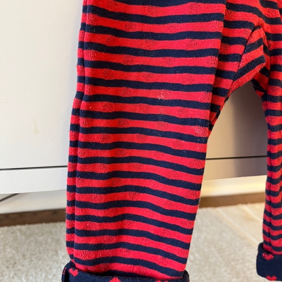 Primary Clothing Striped Pants with Heart Cuffs - Picture 3 of 5